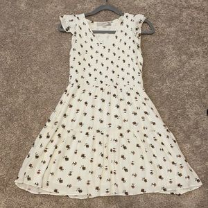 LOFT floral smocked dress